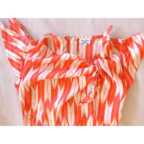 Paul Smith Women 40 (fits like a 2) Tie Detail Silk Blouse - Picture 4 of 16